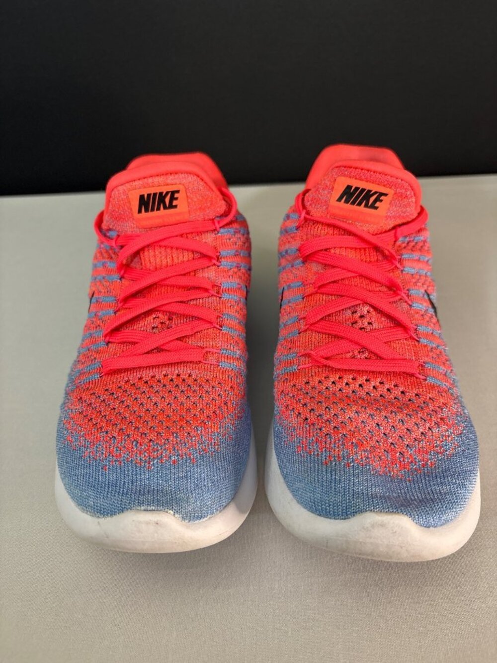 Nike LunarEpic Flyknit Racer Running Shoes Coral Blue Lightweight Breathable (7) - Picture 3 of 14